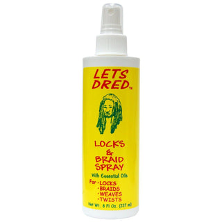 lets dred locks and braid spray 8oz moisturizing loc and braid spray for hydrated shiny protective hairstyles