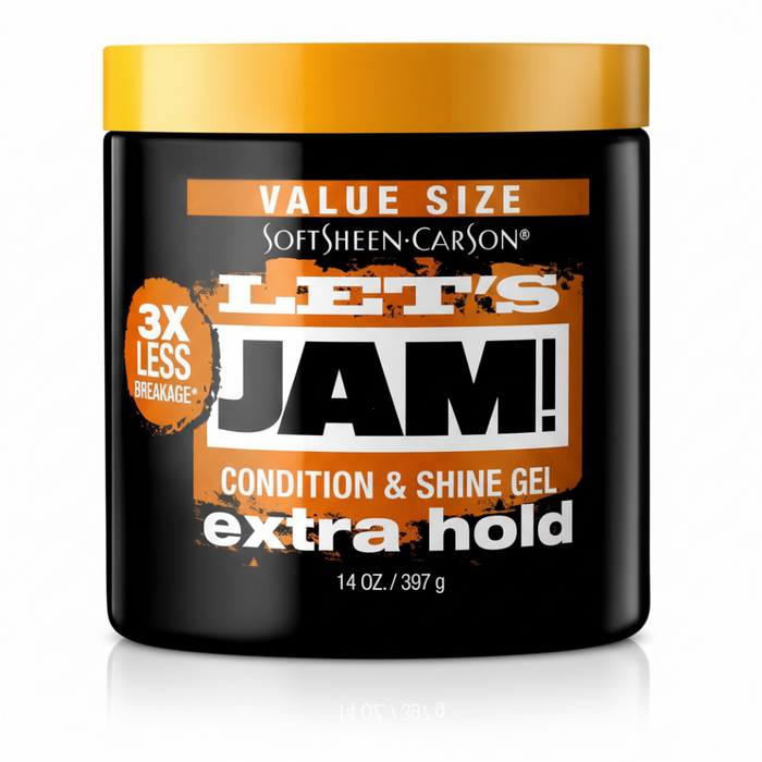 Let's Jam Condition &amp; Shine Gel Tenue Extra 397g/14oz