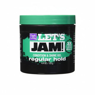 lets jam condition and shine gel regular hold for smooth shine styling and frizz free natural hair look