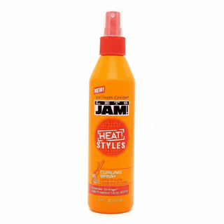 lets jam heat styles curling spray for heat protection curl definition and frizz free bouncy shiny curls