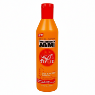 lets jam heat styles set and wrap lotion for heat protection long hold and smooth shiny styled hair