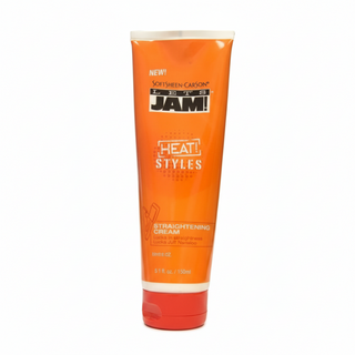 lets jam heat styles straightening cream smoothing balm for frizz control sleek shiny straight hair styling