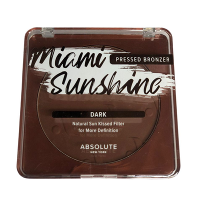 absolute new york miami sunshine pressed bronzer natural sun kissed glow face makeup