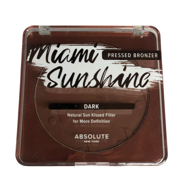 absolute new york miami sunshine pressed bronzer natural sun kissed glow face makeup