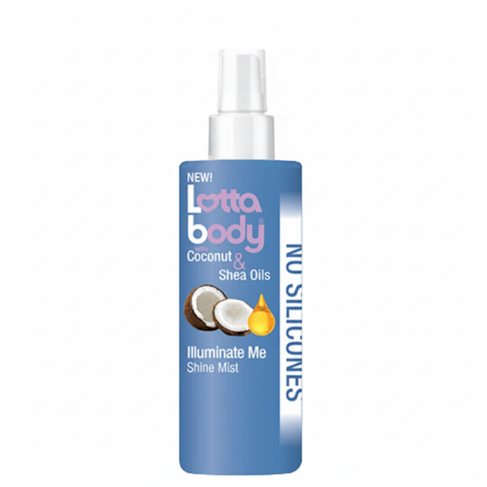 Lotta Body shine mist coconut shea oils instant shine smooth frizz control hair spray 4oz soft glossy finish