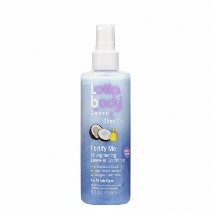 Lotta Body strengthening leave in conditioner coconut shea oils hydrate detangle hair care 8oz
