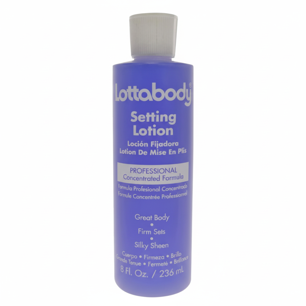 Lotta Body professional setting lotion concentrated formula firm hold shine curl styling lotion 8oz