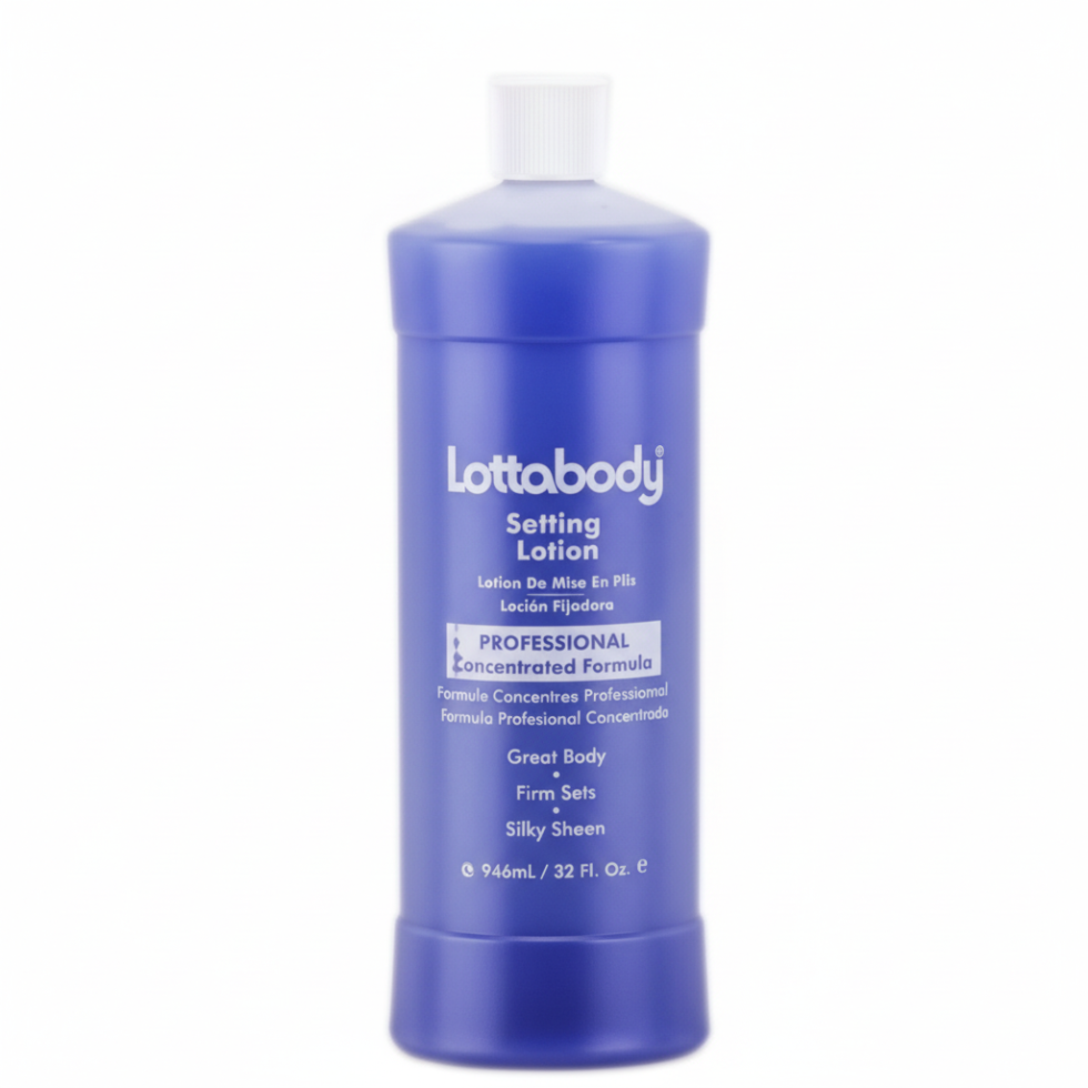 Lotta Body texturizing setting lotion 32oz strong hold shine curl definition styling lotion frizz control hair product