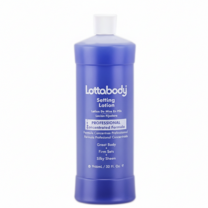 Lotta Body texturizing setting lotion 32oz strong hold shine curl definition styling lotion frizz control hair product