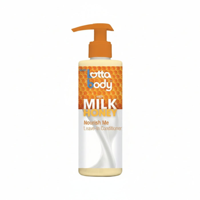 Lotta Body leave in conditioner milk honey nourish deep hydration detangle shine frizz control hair 207ml