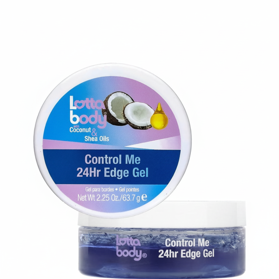 Lotta Body edge gel 24H coconut shea oil extra hold shine edge control smooth styling gel 2.25oz