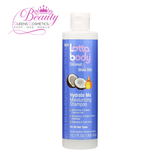 Lotta Body With Coconut & Shea Oils Hydrate Me Moisturizing Shampoo 10.1oz | Soft & Shiny Hair