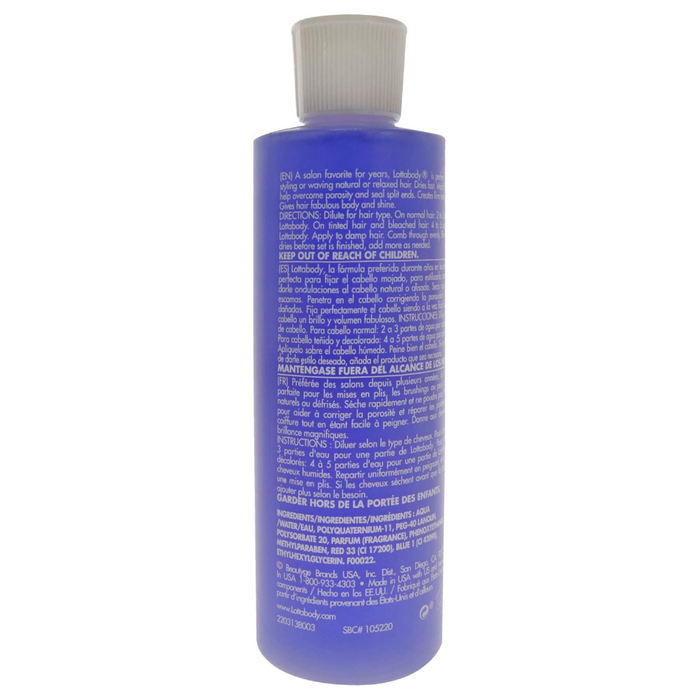 Lotta Body Setting Lotion 8oz | Professional Concentrated Firm Hold Shine Hair