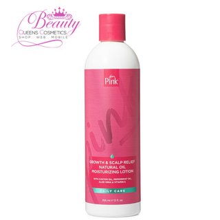 Luster's Pink Growth & Scalp Relief Natural Oil Lotion 12oz | Promote Hair Growth & Shine