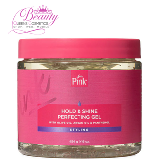 Luster's Pink Hold & Shine Protecting Gel 16oz | Flake-Free Shine & Hair Control