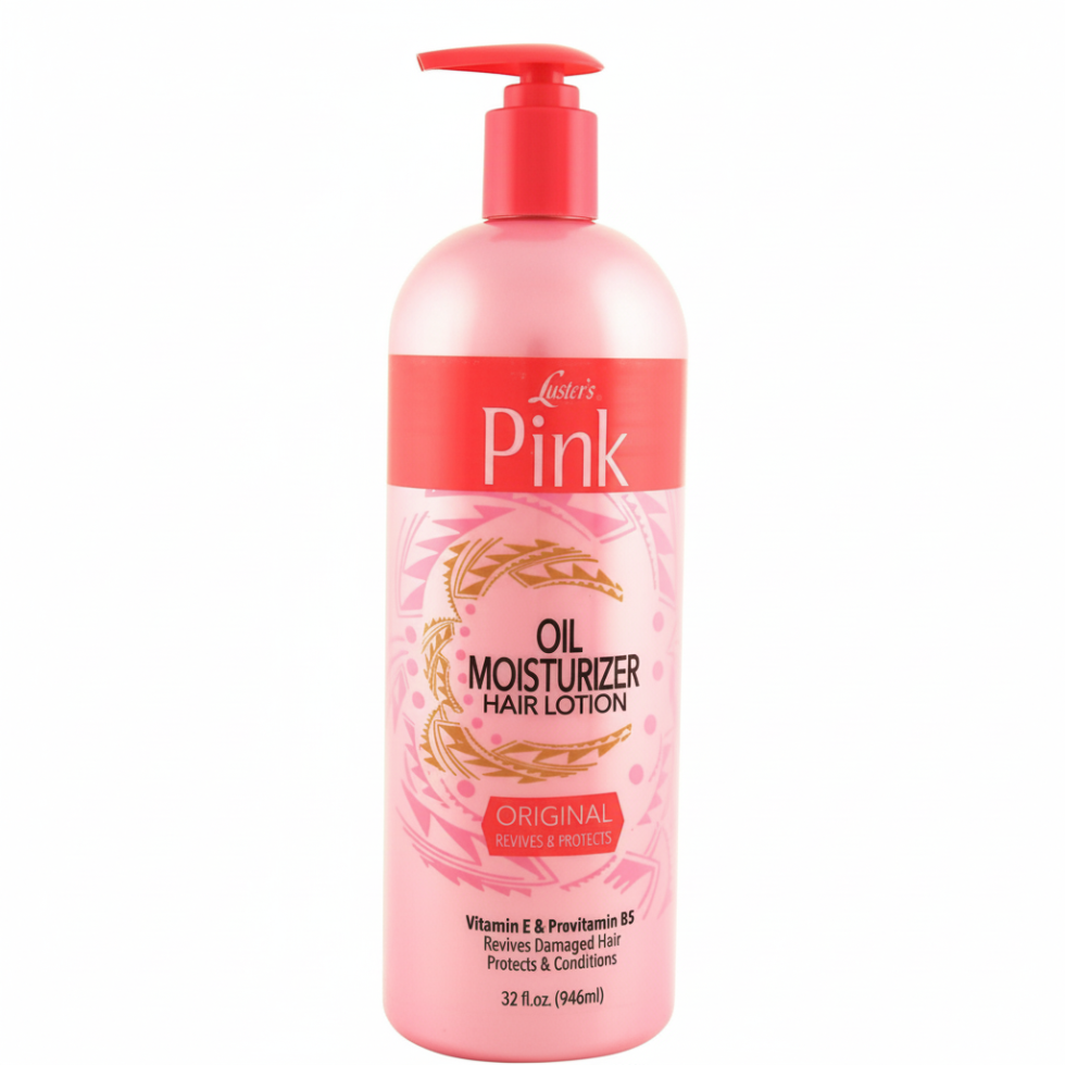 lusters pink oil moisturizer hair lotion daily hydration care soft shiny healthy manageable hair treatment 946ml