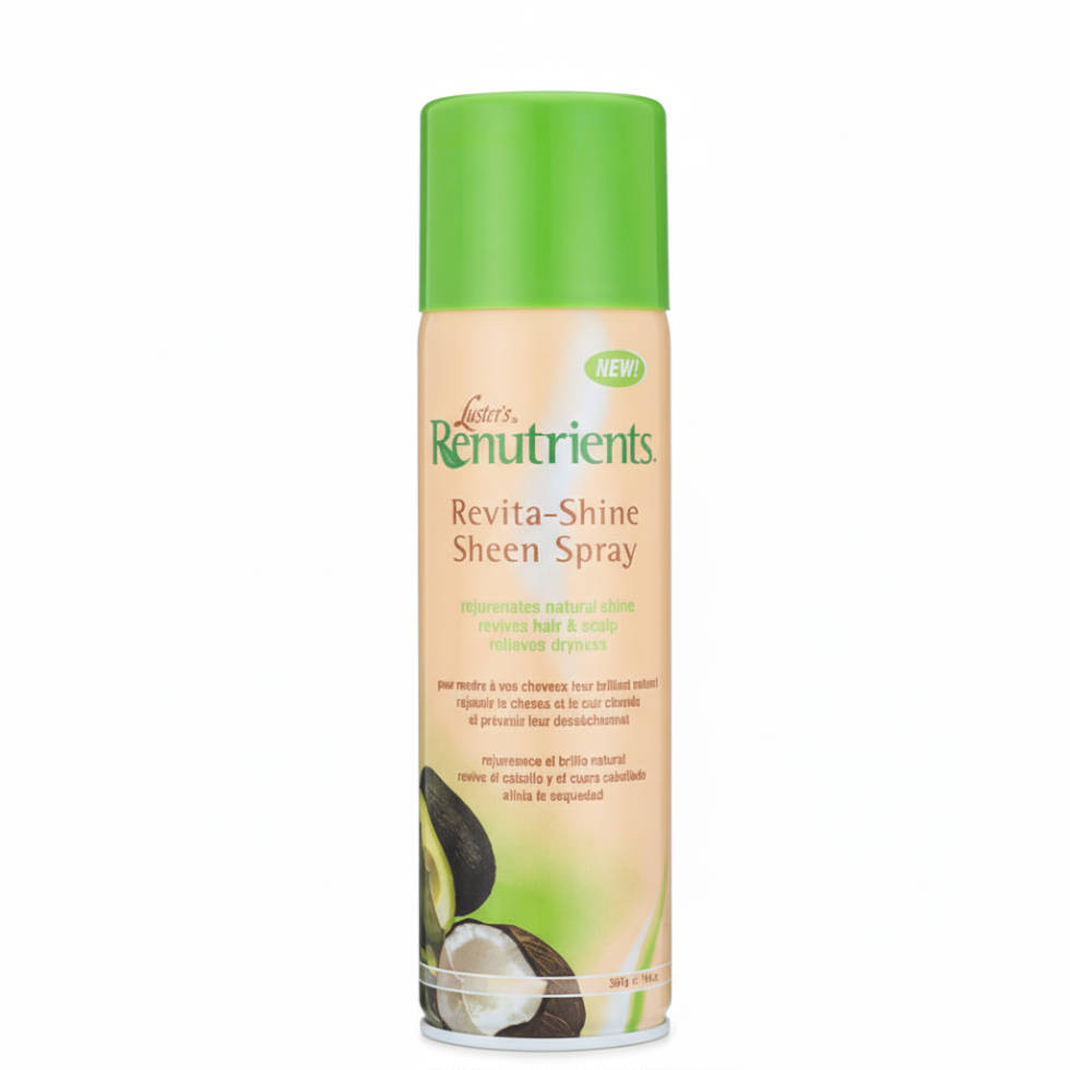 lusters pink revita shine sheen spray adds gloss hydration hair shine frizz control lightweight hair finishing spray 15.5oz