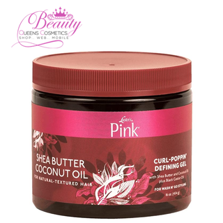 Luster's Pink Shea Butter Coconut Oil Curl-Poppin Defining Gel 16oz | Moisture & Definition