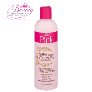Luster’s Pink Shea Butter Coconut Oil Hair Lotion 355ml | Deep Moisture