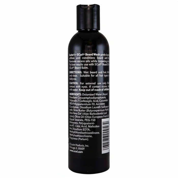 Luster’s S-Curl Fine Grooming Beard Wash 236ml | Sulfate-Free Cleanser