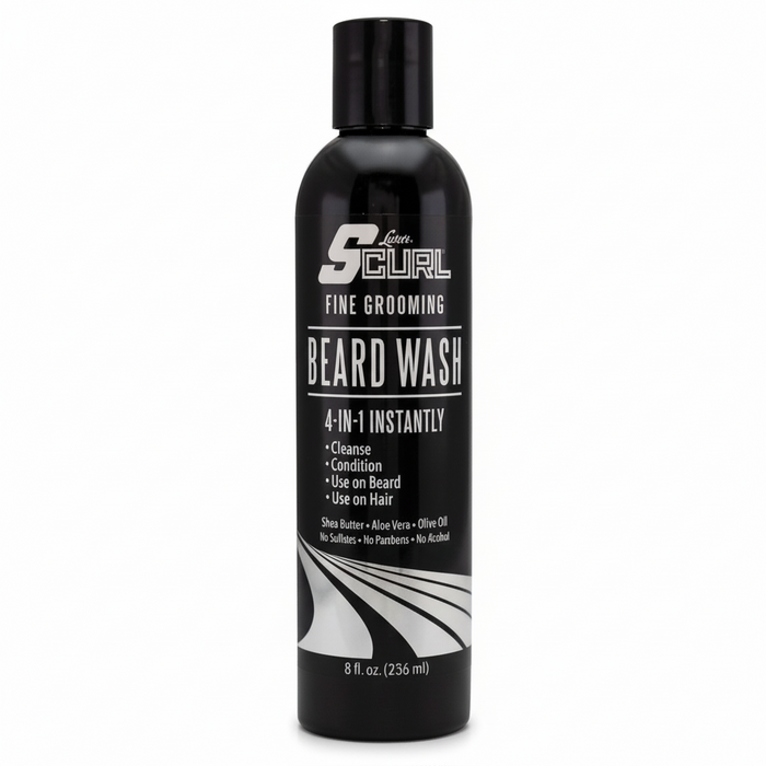 Luster’s S-Curl Fine Grooming Beard Wash 236ml | Sulfate-Free Cleanser