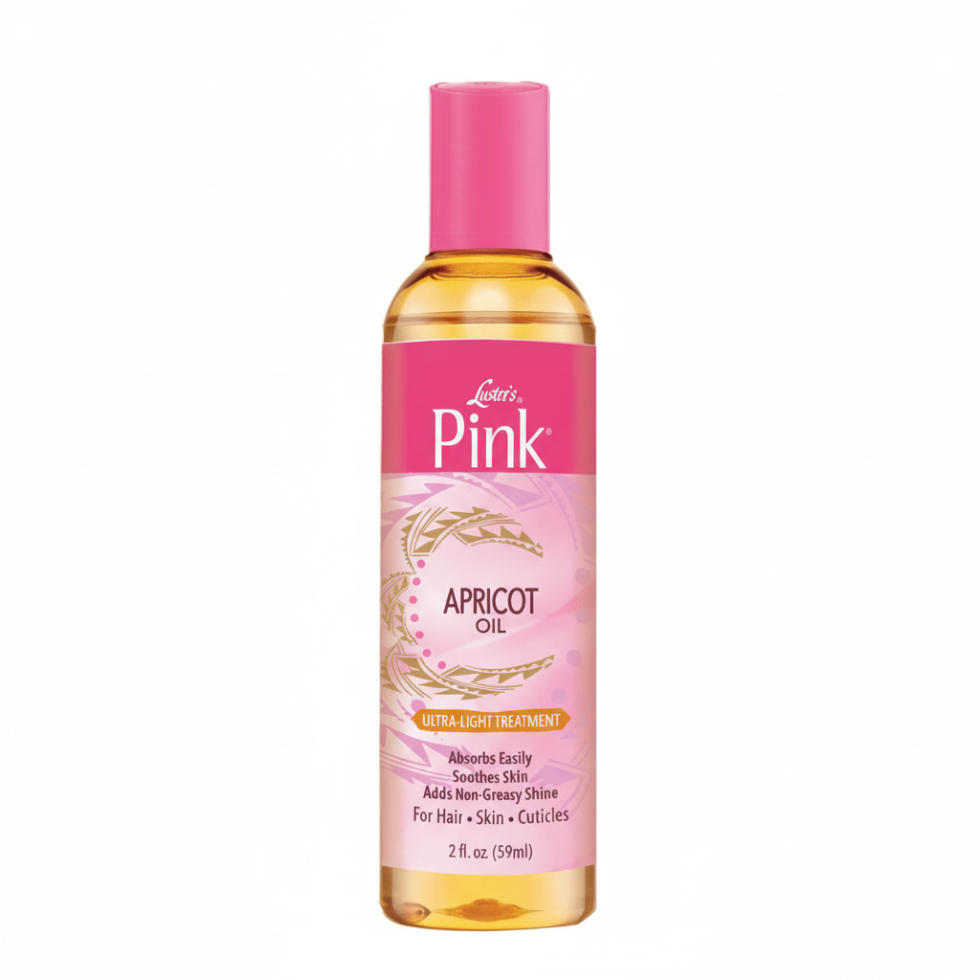 lusters pink apricot oil 59ml lightweight hair moisturizer shine oil frizz control smooth soft healthy hair scalp care