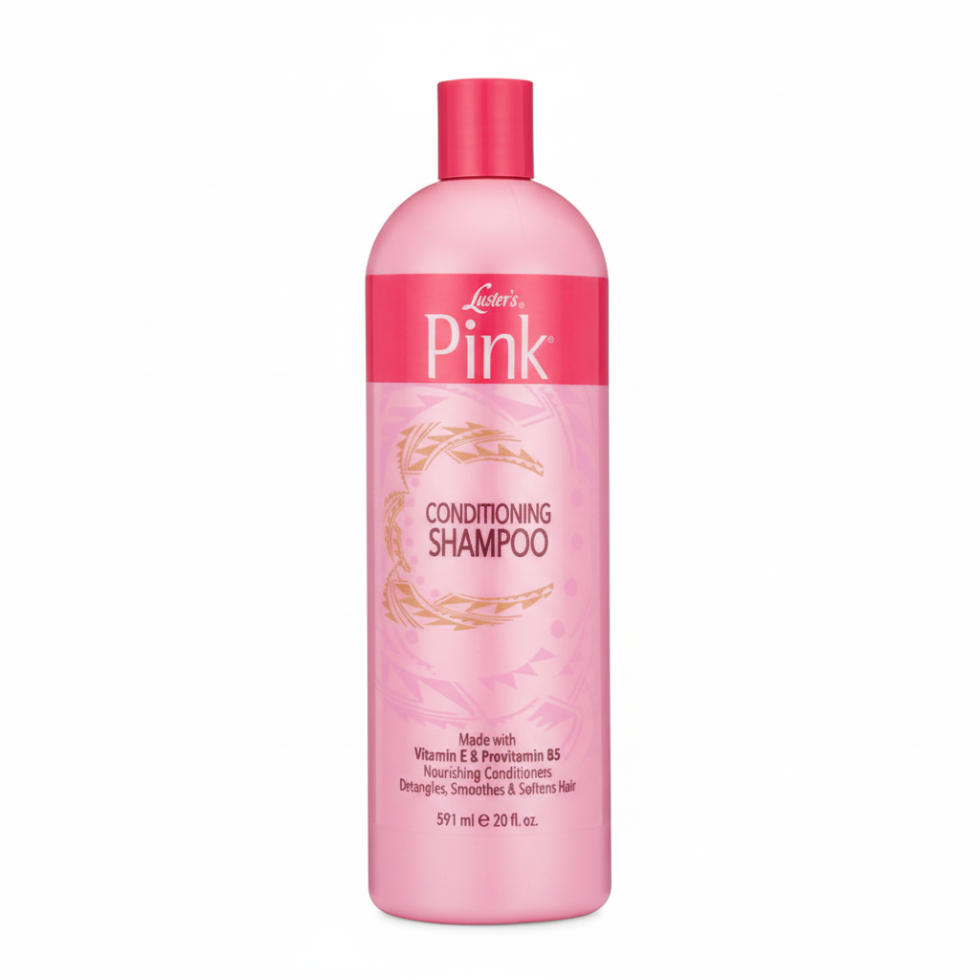 lusters pink conditioning shampoo gentle vitamin enriched hair cleanser soft shiny healthy manageable hair 591ml
