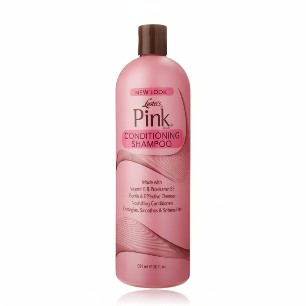 lusters pink conditioning shampoo moisturize strengthen promote hair growth soft shiny healthy manageable hair 20oz