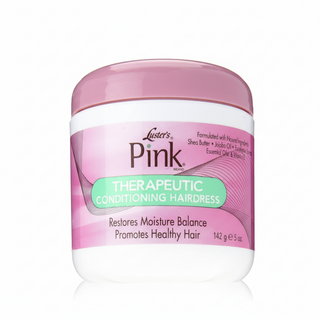 lusters pink therapeutic conditioning hairdress nourish revitalize hair soft shiny smooth manageable hair care 142g