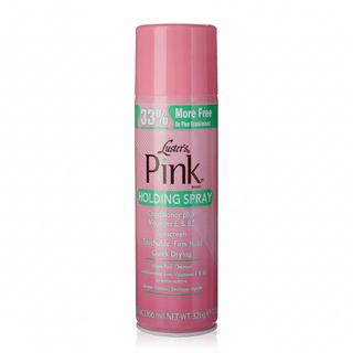 lusters pink holding spray soft flexible hold frizz control lightweight shine natural hair styling spray 366ml