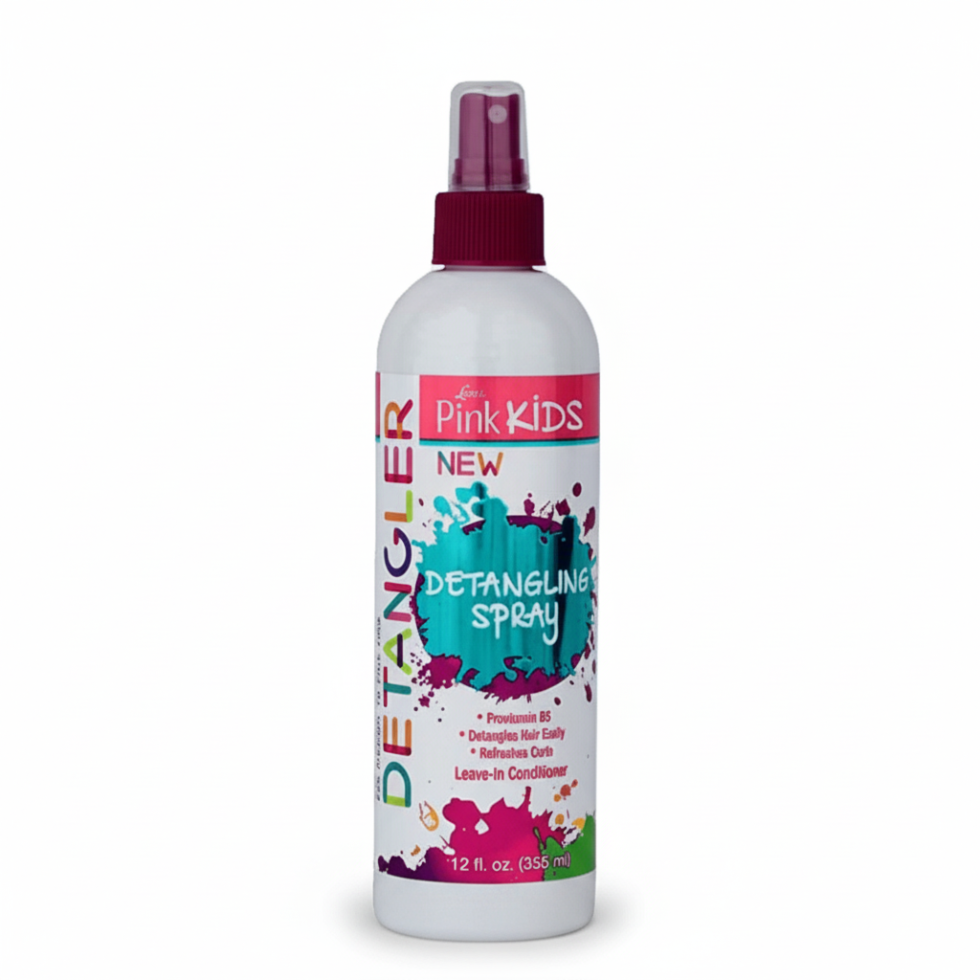 lusters pink kids detangling spray soft manageable tangle free hair gentle moisturizing kids hair care spray easy combing 12oz