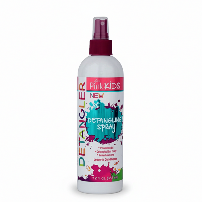 Luster’s Pink Kids Detangling Spray 12oz | Tangle-Free Soft Hair Care
