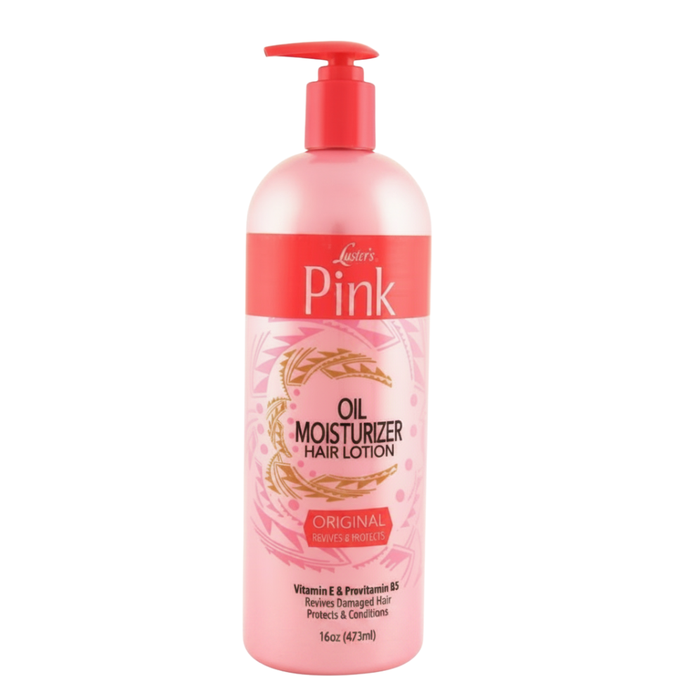 lusters pink oil moisturizer hair lotion daily hydration care soft shiny strong manageable healthy hair treatment 16oz