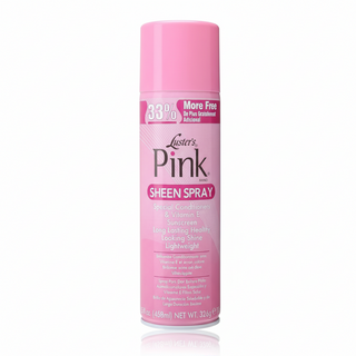 lusters pink sheen spray adds shine moisture protects hair lightweight frizz control soft glossy healthy hair 15.5oz
