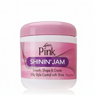 lusters pink shinin jam 170g shine hold moisture styling gel smooth sleek edges frizz control all hair types styling product