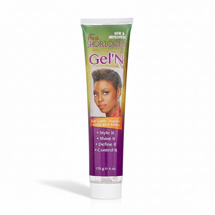 lusters pink shortlooks gel n maximum hold styling gel strong hold smooth defined shiny short hair styling product 170g