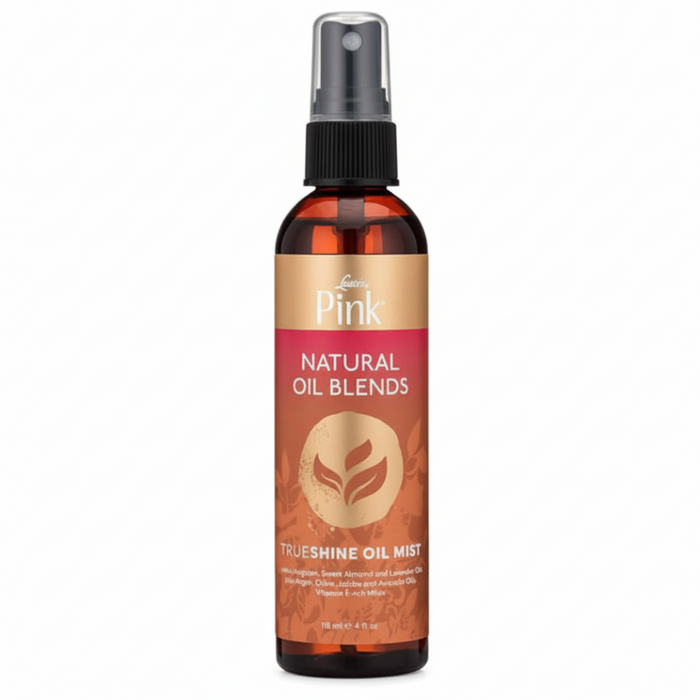 lusters pink trueshine oil mist lightweight gloss hair nourishment shine frizz control soft shiny healthy hair spray 118ml