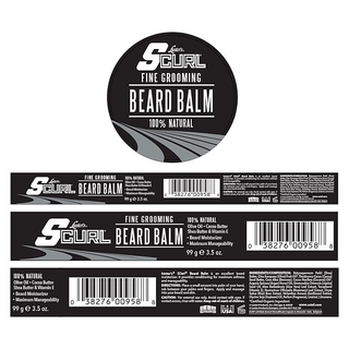 Luster’s S-Curl Fine Grooming Beard Balm 99g | Softens & Styles Beard