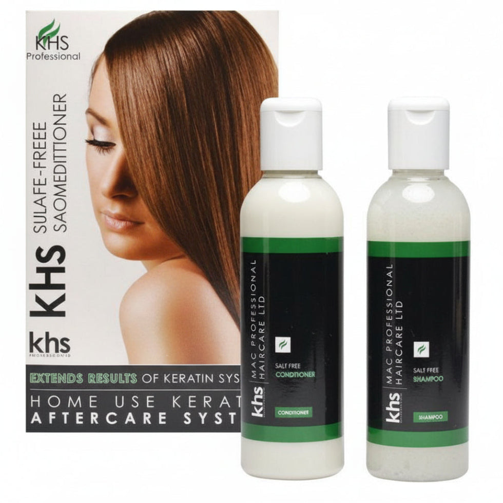 MAC Professional salt free shampoo and conditioner duo for smooth healthy and frizz free hair care