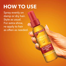 Creme of nature argan oil anti humidity gloss shine mist 118ml frizz control shine spray lightweight finishing spray for smooth shiny anti frizz hair styling product