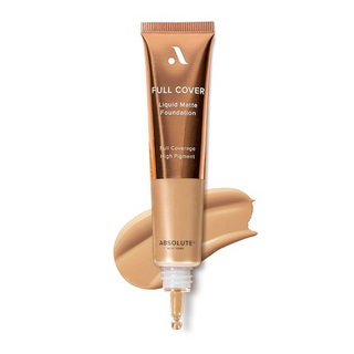 absolute new york full cover liquid matte foundation flawless finish long lasting full coverage matte makeup base smooth skin tone evener