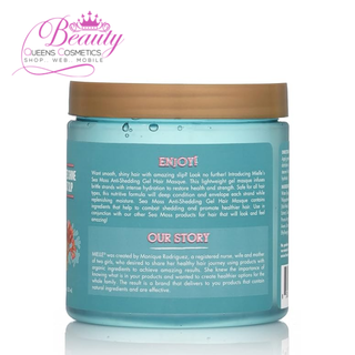 Mielle Sea Moss Curl Gel Hair Masque 8 oz– Anti-Shedding & Intense Hydration