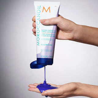 Moroccanoil Blonde Perfecting Purple Conditioner 200ml | Neutralize Brassiness