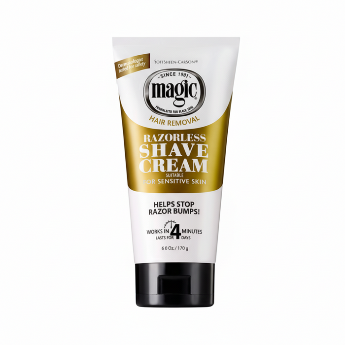 Magic Hair Removal Razorless Cream Shave 170g | Sensitive Skin Smooth Care