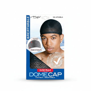 magic collection mesh dome cap no 4703bla breathable stretch wig and wave cap for secure comfortable hair protection and styling