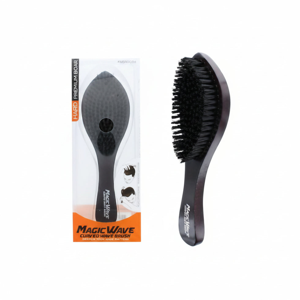 magic wave curved wave brush wbr001h for smooth defined 360 wave styling and daily hair grooming
