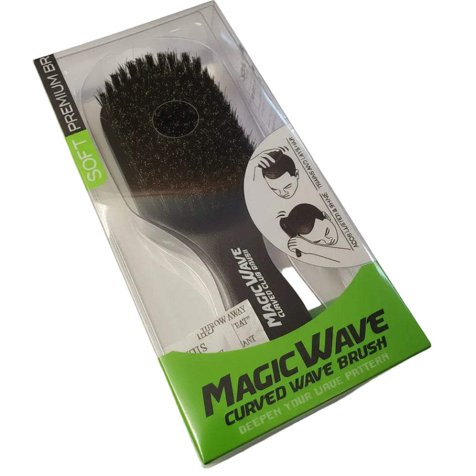 magic wave curved wave brush for smooth styling wave control and neat hair grooming wbr002s