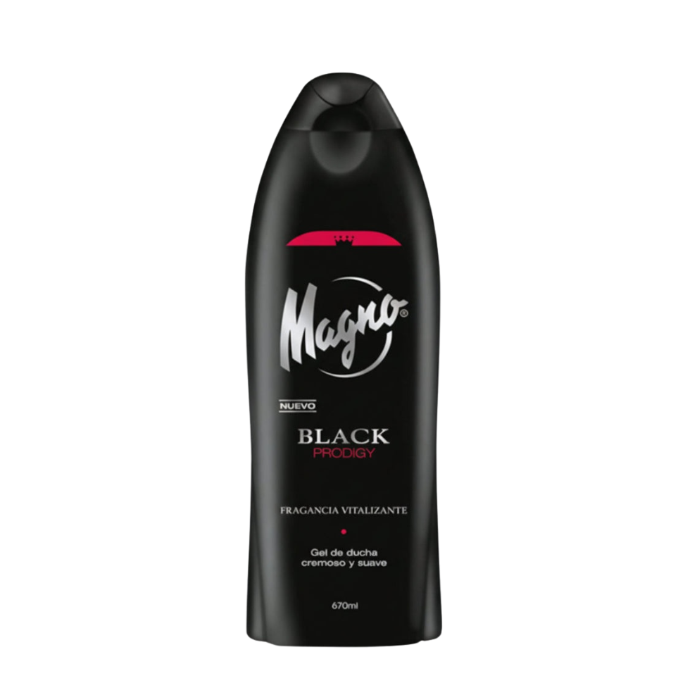 Magno Black Energy Shower Gel 550ml hydrating body wash for soft energized and refreshed skin
