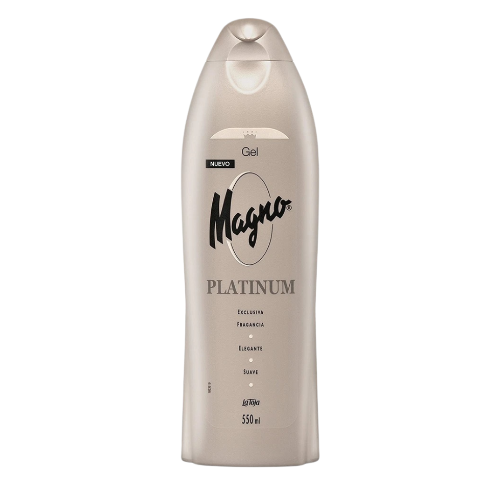 Magno Platinum Shower Gel 550ml luxurious hydrating body wash for soft fresh and smooth skin