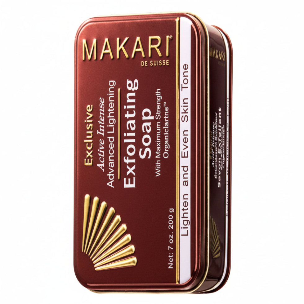 Makari active intense lightening exfoliating soap 200g brightening smooth skin cleansing bar